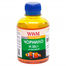 Чорнила WWM H35 для HP 200г Yellow (H35/Y)